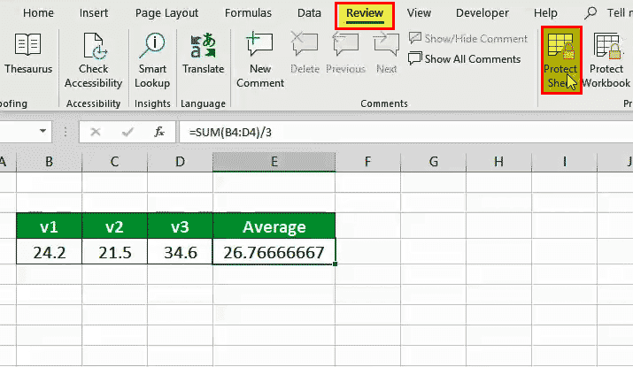 lock values in excel for mac